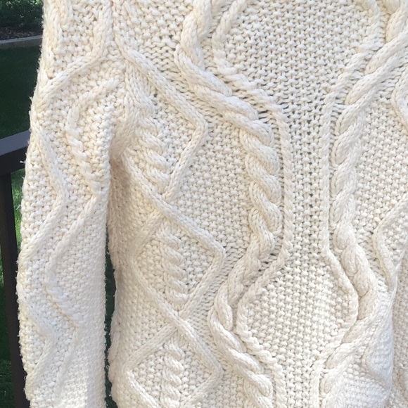 J.CREW handknit Cable Sweater - Picture 6 of 9